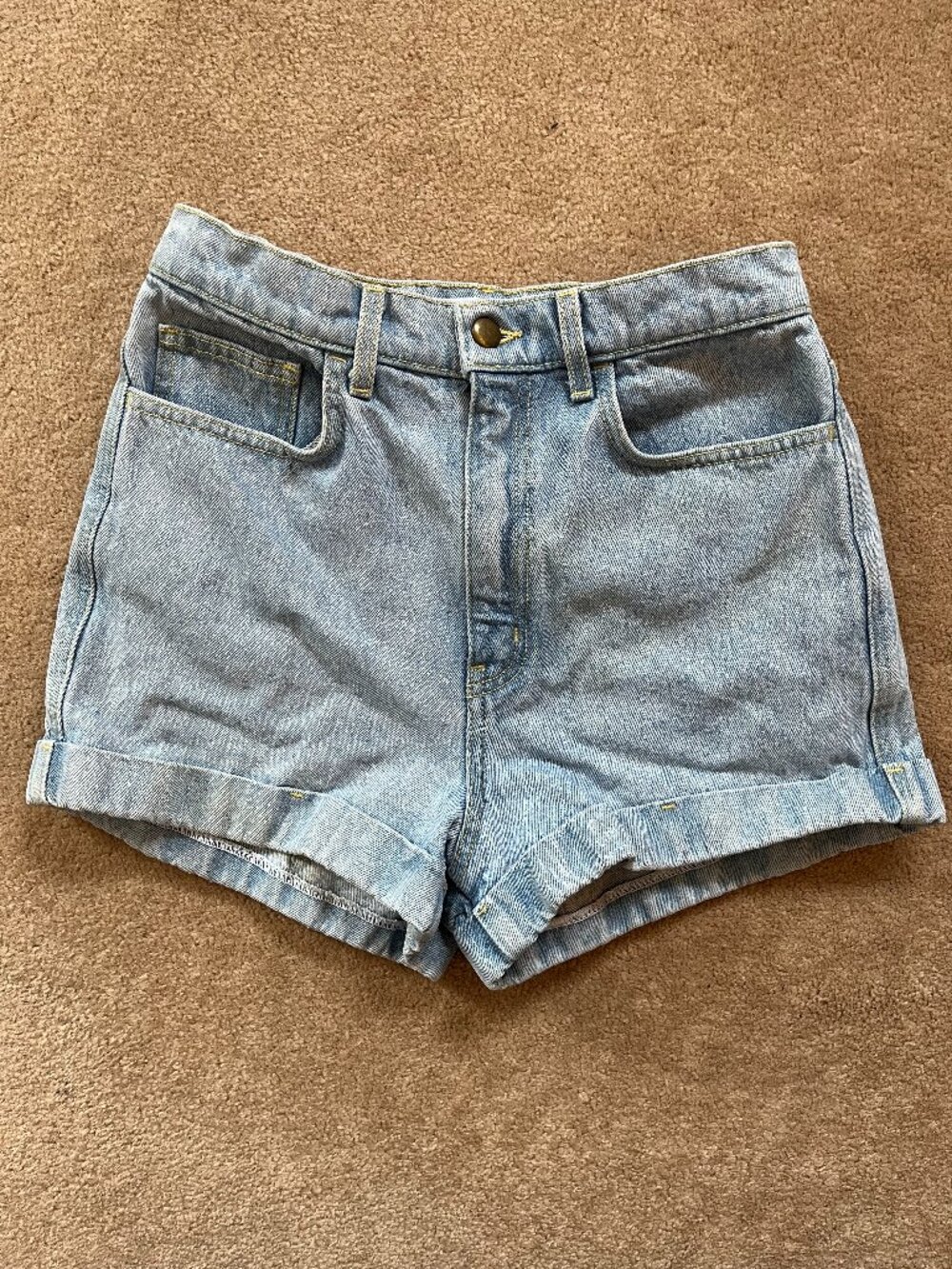 American Apparel Jeans Women's Light Wash Denim Jeans Shorts Size 29